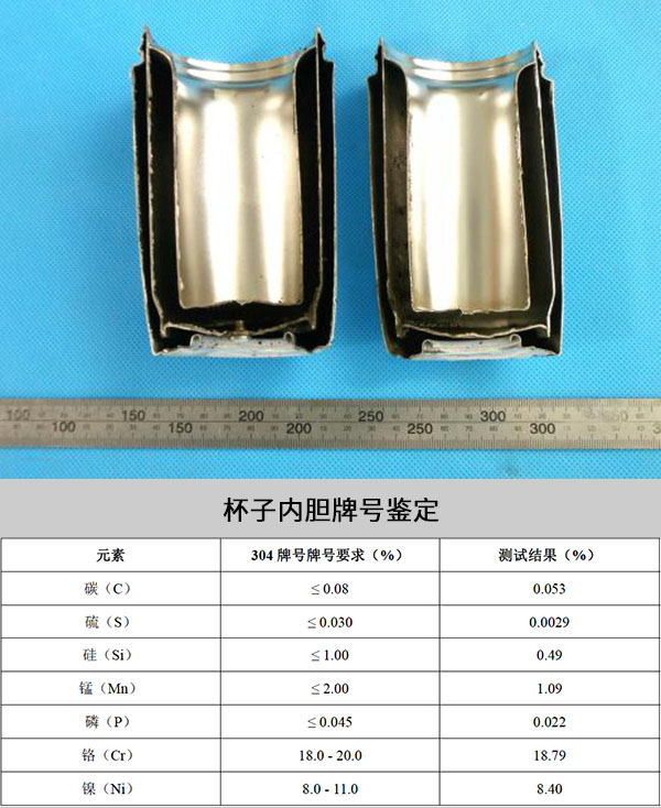杯子內(nèi)膽牌號鑒定