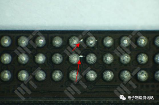 樣品1底部有錫點殘留