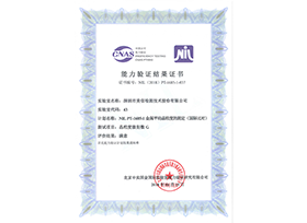 NIL PT-1685-1 金屬平均晶粒度的測定（國際比對）-能力驗(yàn)證結(jié)果證書